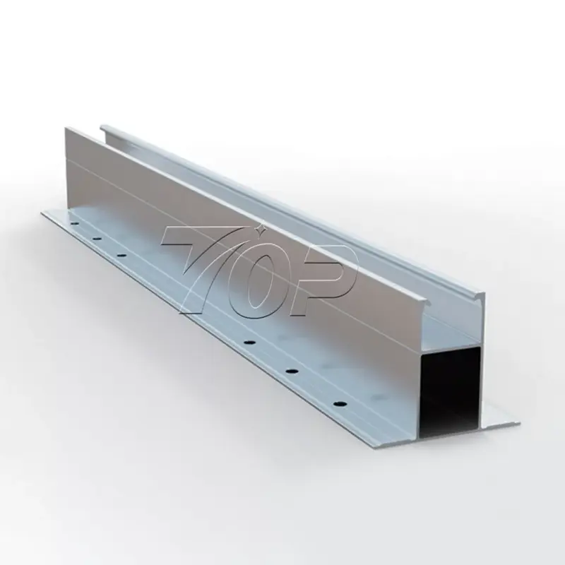 Minirail -rendszer trapézes fém tető napenergia